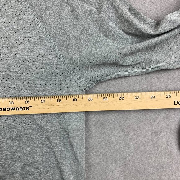 Rhone Mens 1/4 Zip Medium Gray Lightweight Long Sleeve Ventilated Performance - Picture 4 of 6